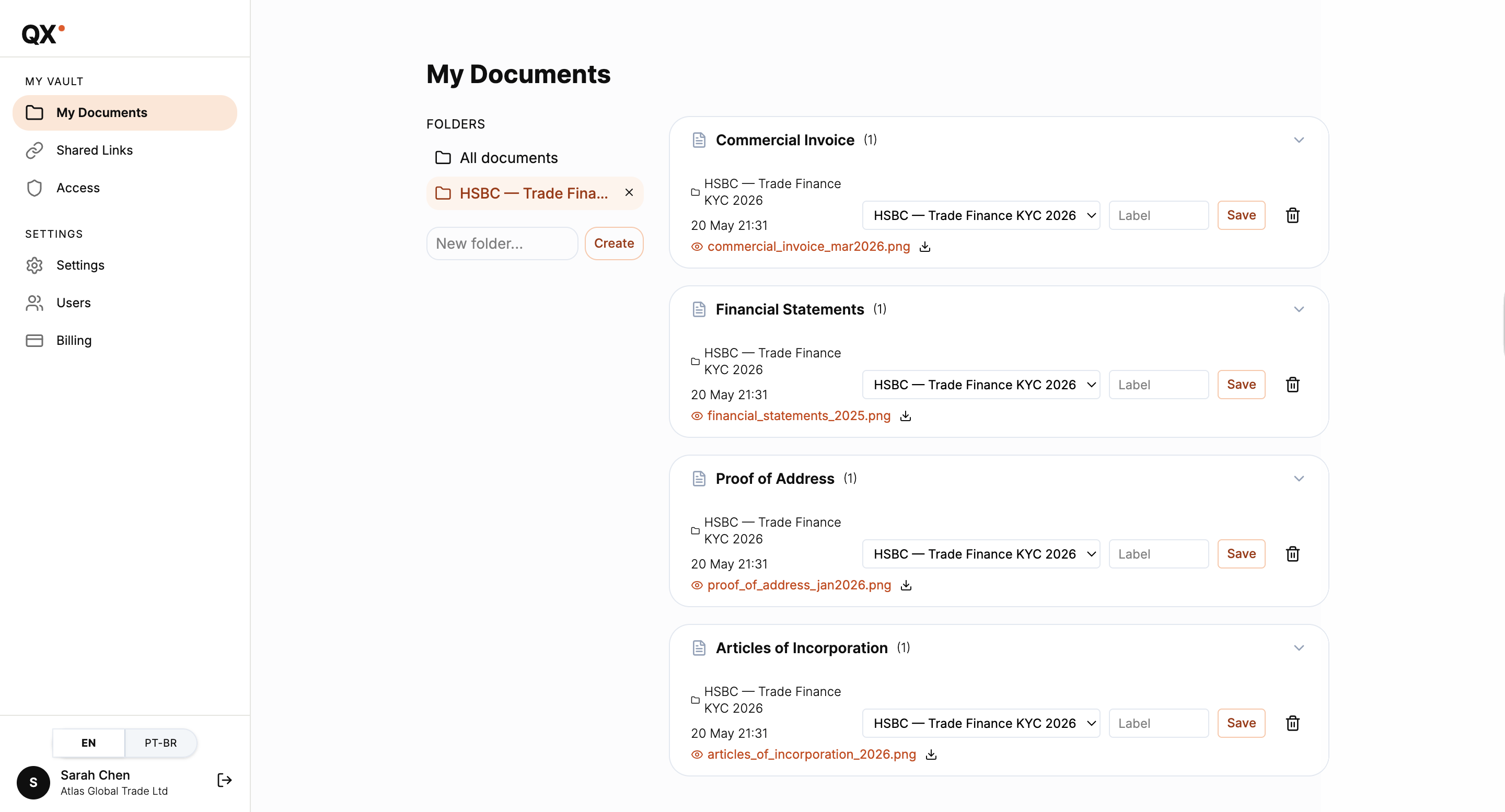 Own the document